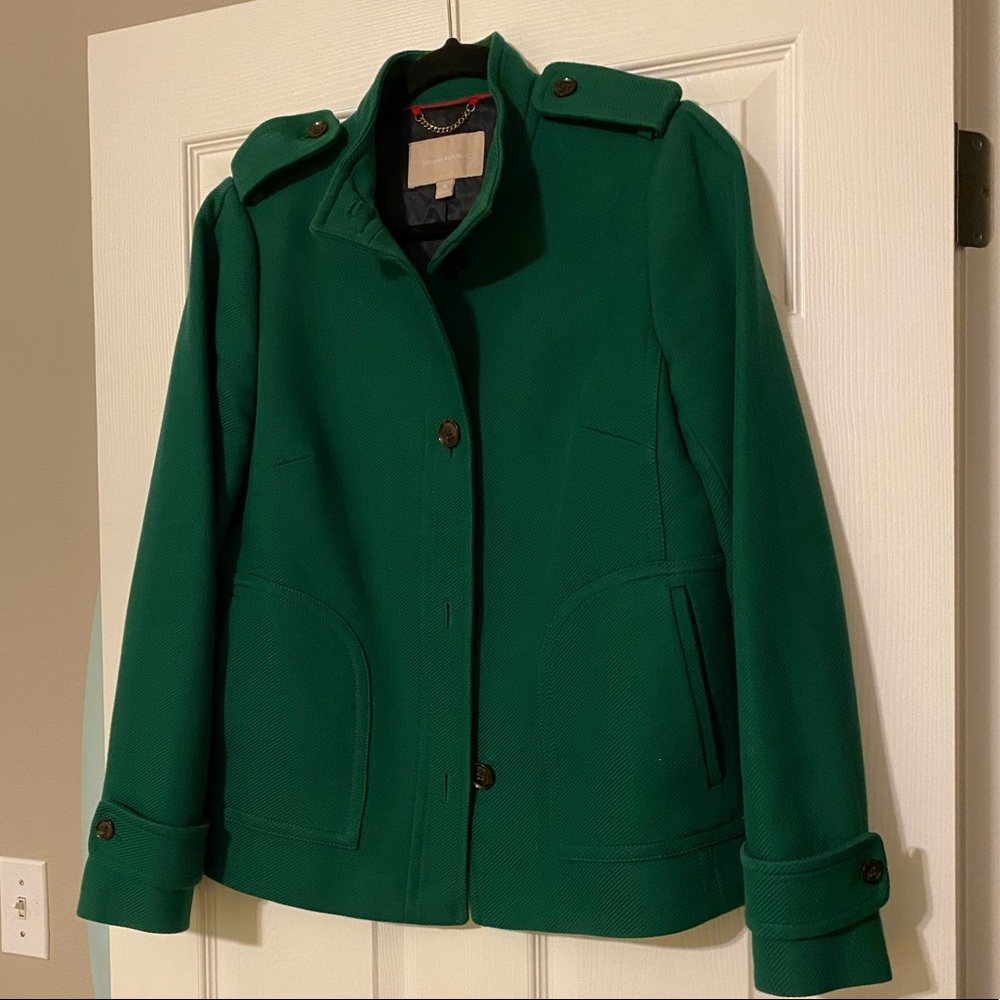 Banana Republic Green Peacoat